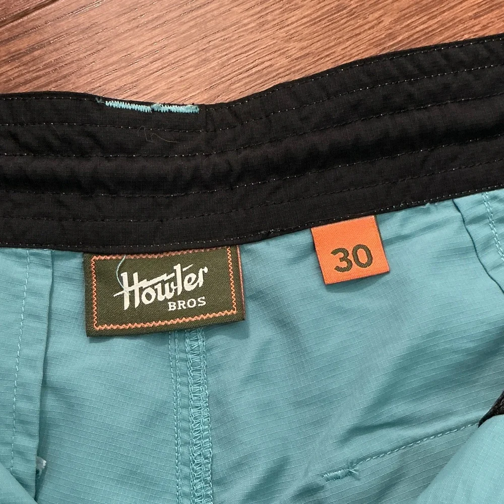 Howler Brothers Turquoise Hybrid Shorts - Picture 2 of 6
